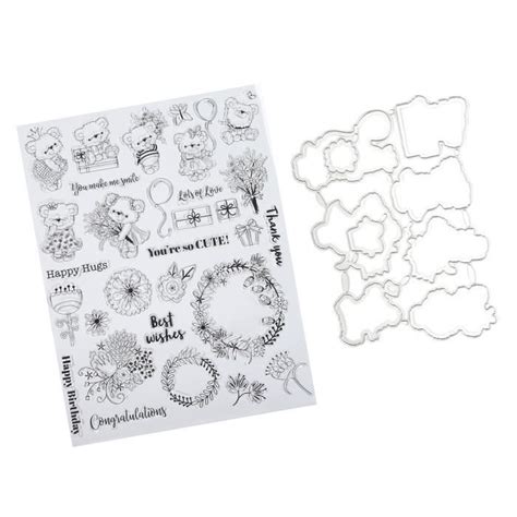 Tmishion Tampon De Scrapbooking Joint Transparent De Tpr De Timbre