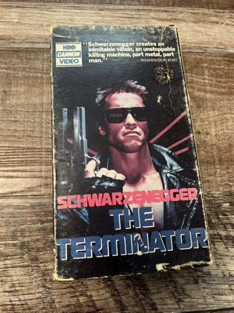 THE TERMINATOR VHS Limited Edition Arnold Schwarzenegger Original