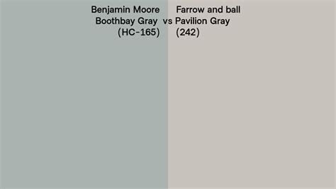 Benjamin Moore Boothbay Gray Hc Vs Farrow And Ball Pavilion Gray