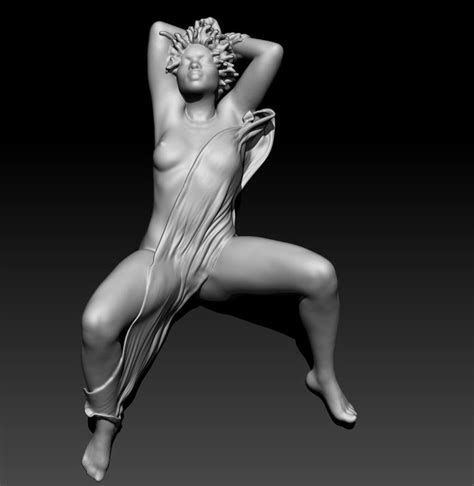 Roma Nude Female Figurine Ready For 3D Printing Sexy 3D Nsfw Stl Nude Sexy 3d Erotic