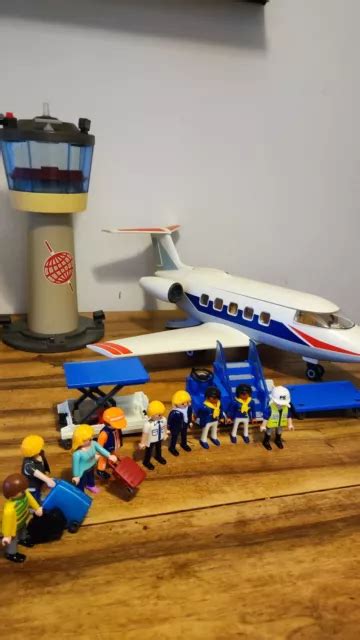 Gros Lot Playmobil L A Roport Avion Tour De Contr Le Personnages