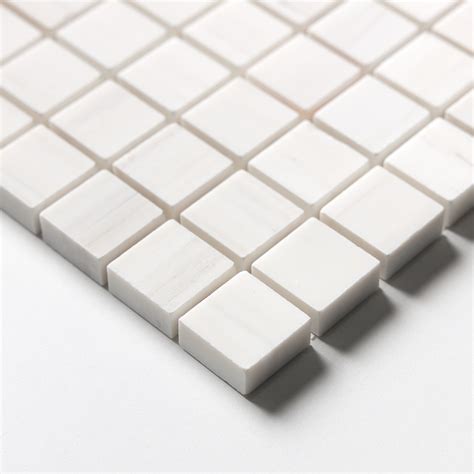 Bianco Dolomiti Classic Honed 1x1 Marble Mosaic 12x12x38 Marble