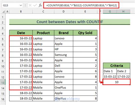 How To Count Rows With Multiple Criteria In Excel 6 Methods