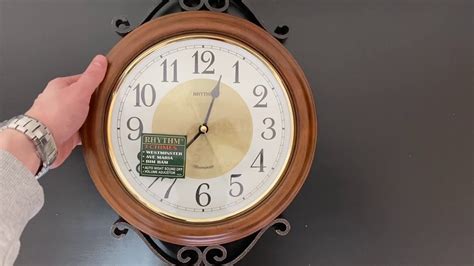 Настенные часы RHYTHM (Ритм) CMH754NR06 - YouTube