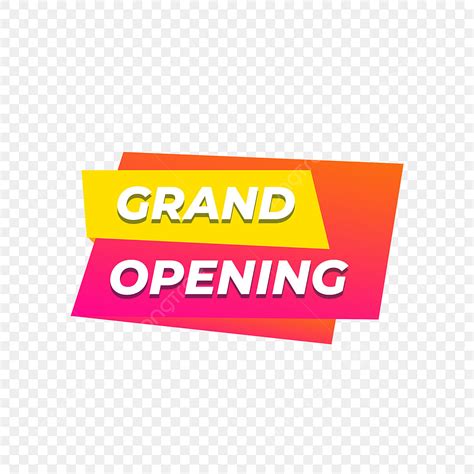 Banner Grand Opening Element Png Vector Psd And Clipart With