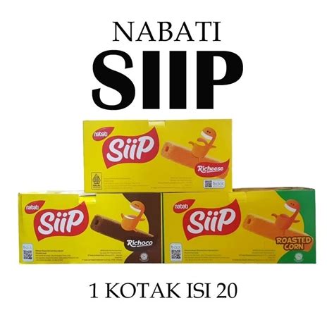 Jual Nabati SIIP 1 Kotak Isi 20 Pcs Shopee Indonesia