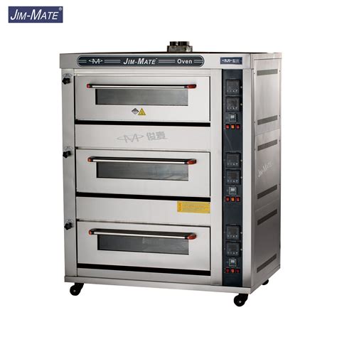 Baking Machine 3 Decks 6 Trays Commercial Gas Deck Oven Gas Deck Oven