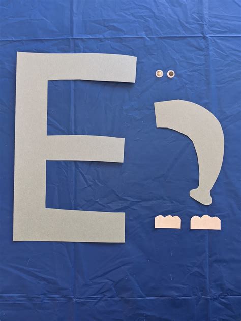 Uppercase Letter E Craft For Preschool Home With Hollie