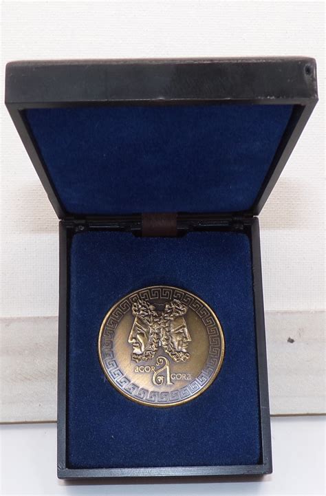 1965 Agor Agora One Dollar Roman Myth Coin/Token, Good Beginnings Lead