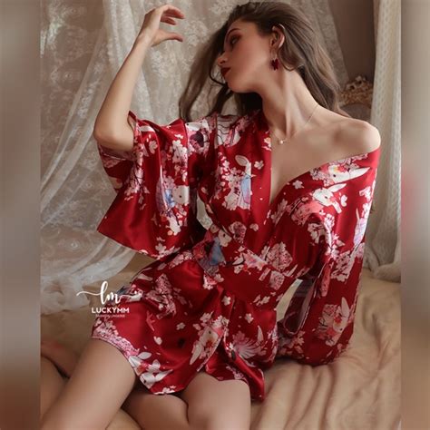 Jual Sexy Lingerie Kimono Baju Tidur Sexy Lingerie Wanita Kimono