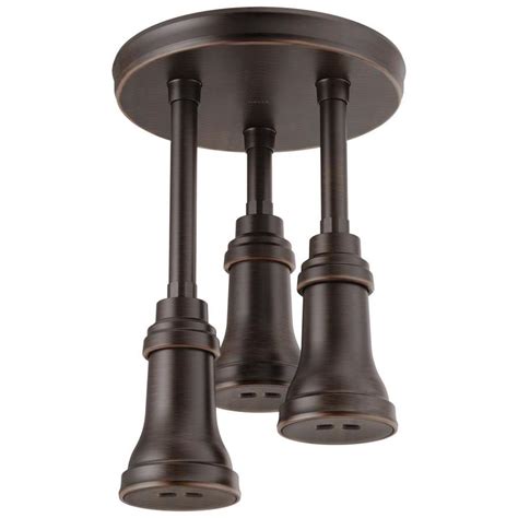 Delta Pendant Venetian Bronze 1-Spray Rain Shower Head at Lowes.com