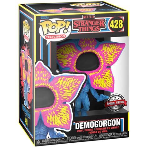 Figura Pop Stranger Things Open Face Demogorgon Black Light Exclusive