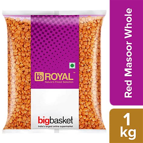 Buy Bb Royal Red Masoor Dal Whole 1 Kg Pouch Online At Best Price Of Rs