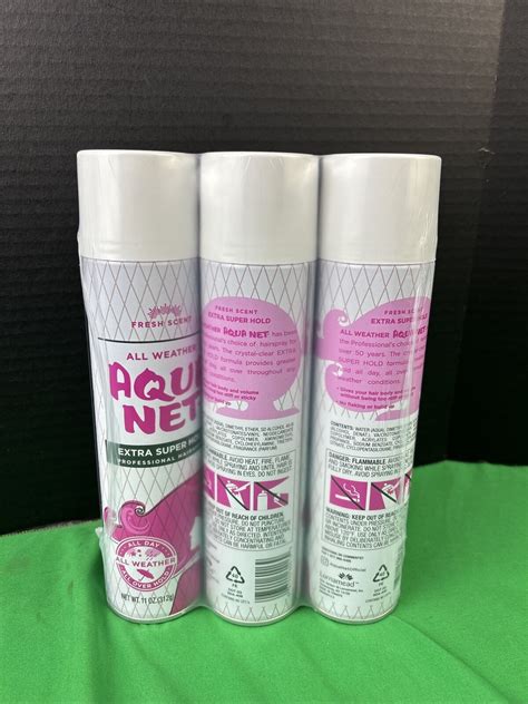 Pk Aqua Net Professional Hairspray Extra Super Hold Fresh Scent Oz