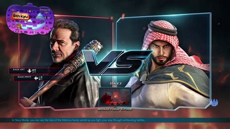 TEKKEN 7 Negan S Last Day On Earth Tekken 7 Arcade Battle W Negan