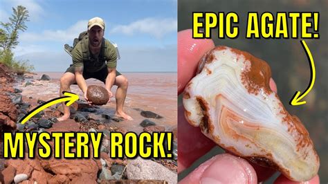 Big Mystery Rock Agates Found On Lake Superior Beach Rockhounding