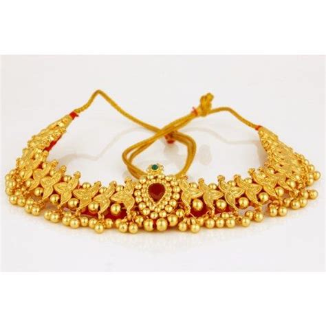 Marathi Traditional Necklace Traditional Jewelry Gold Choker Indian