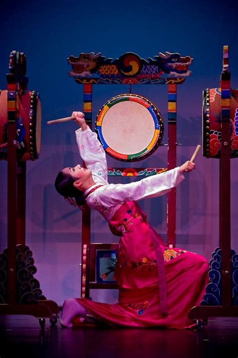 Traditional Korean Percussion Performance The ‘buk 북 Is A Shallow