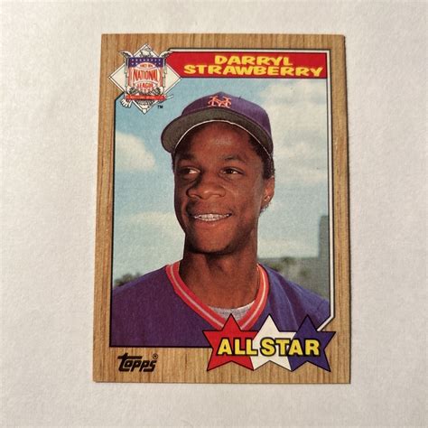 1987 Topps All Star 601 Darryl Strawberry EBay