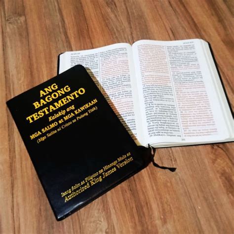 KJV TAGALOG GIANT PRINT HOLY BIBLE Filipino Book Leatherbound Bagong