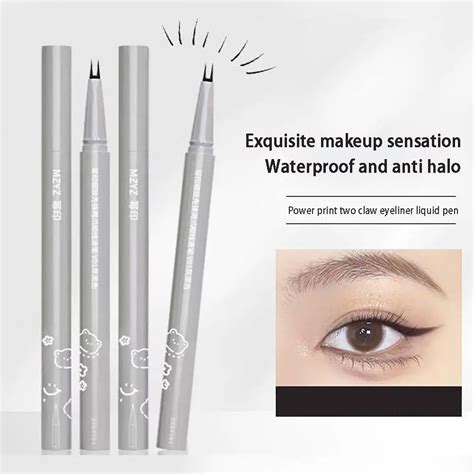 Double Tip Lower Eyelash Pencil Waterproof Liquid Eyeliner Makeup For Women Quick Drying Long