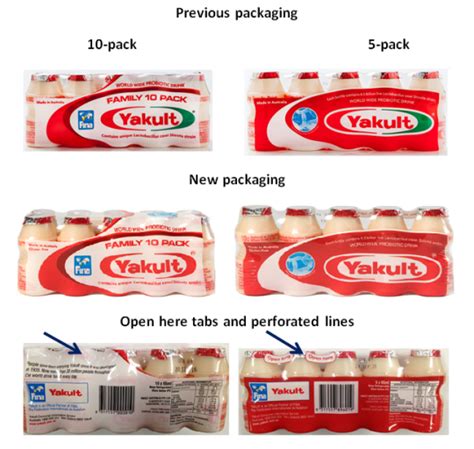 New Packaging Yakult Australia