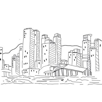 sketch city background png transparent images   vector