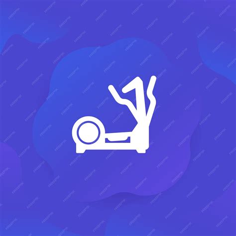 Premium Vector | Elliptical trainer icon for web