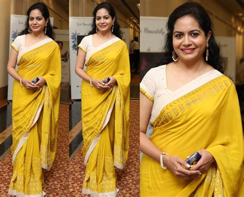 Sunitha S Saree Look South India Fashion