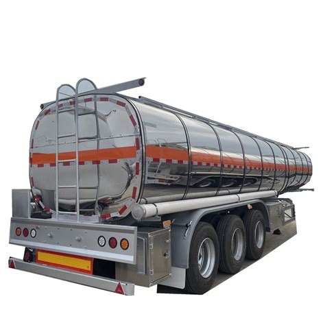 35000 50000 Liters Fuel Tank Semi Trailer 3 Axles Crude Oil Tanker