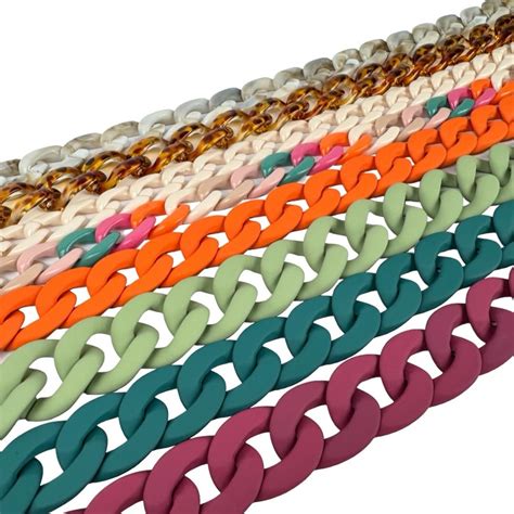 Chaîne acrylique maillon Nude cm Lou Passion