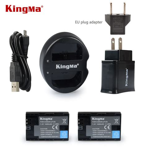 Kingma Lpe Lp E Dual Usb Camera Battery Charger Lp E Battery Eu