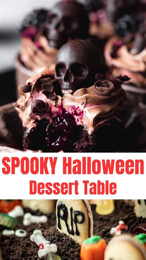 Easy Halloween Dessert Table Food Ideas Halloween Desserts Halloween Desserts Scary