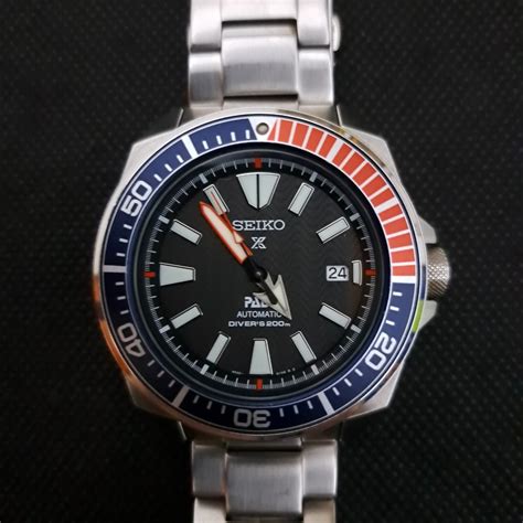 Jam Tangan Seiko Prospex SRPB99K1 Samurai PADI 4R35 Black Pattern