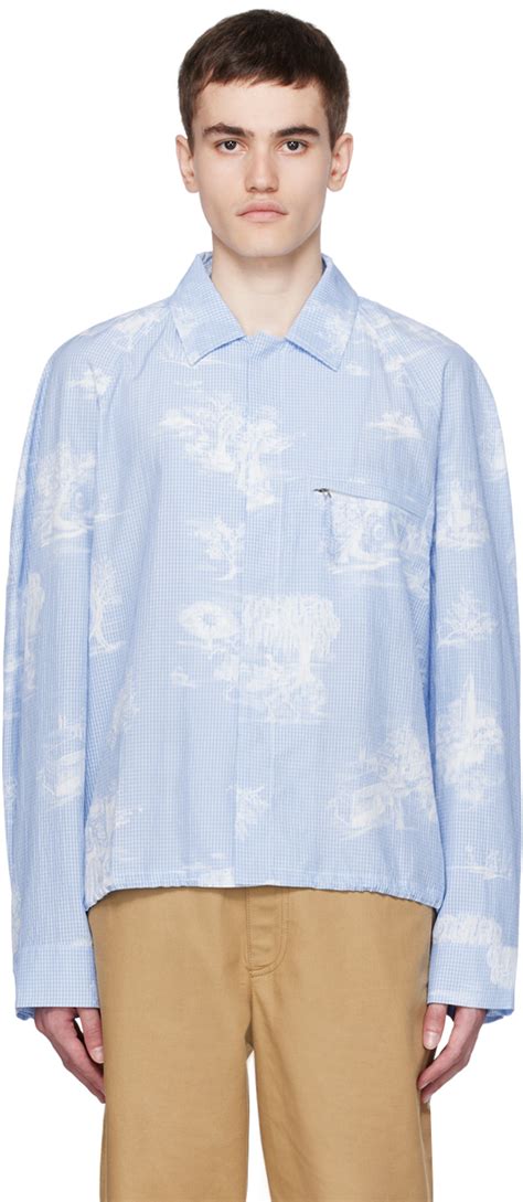 Blue Le Chouchou La Chemise Criollo Jacket By Jacquemus On Sale