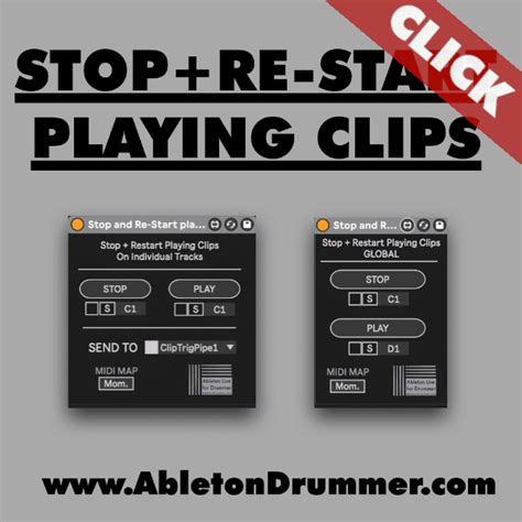 How To Stop And Restart Clips In Ableton Live ABLETON DRUMMER