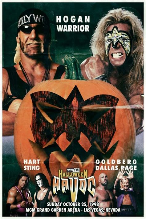 Halloween Havoc 1998 custom made poster. | Halloween havoc, Wcw, Wwf