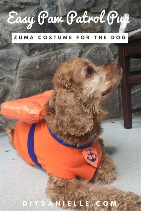 Paw Patrol Dog Costume Zuma Diy Danielle® Paw Patrol Dog Costume