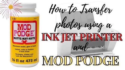 Mod Podge Printer Paper