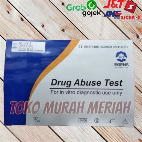 Jual EGENS Multi 3 Panel Drugs Tes Isi 25 Alat Test Narkoba 3 Parameter