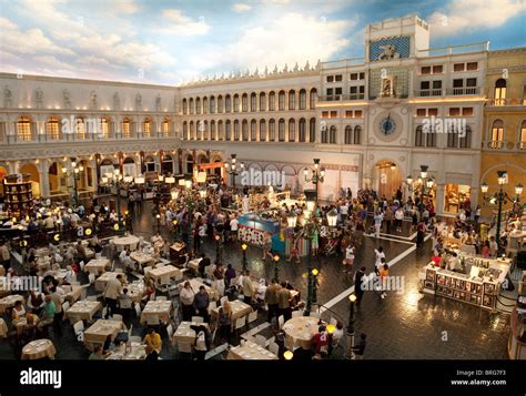 A view inside the Venetian Hotel, the Strip, Las Vegas USA Stock Photo ...