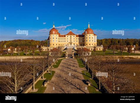 moritzburg castle aerial  res stock photography  images alamy