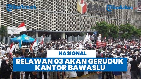 Relawan Pendukung Ganjar Mahfud Bakal Geruduk Kantor Bawaslu Hari Ini