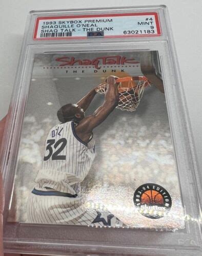 1993 Shaquille O Neal Skybox Premium Shaq Talk THE DUNK 9 Fresh Graded