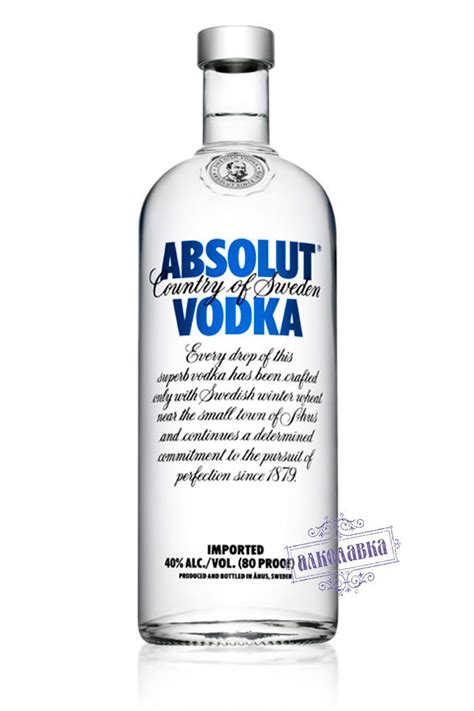 АБСОЛЮТ. ВОДКА КЛАССИЧЕСКАЯ 40%. 1 Л | Licor, Vodka, Domicilios