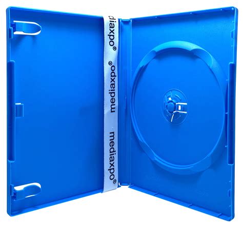 Checkoutstore 500 Standard Solid Blue Color Single Dvd Cases Walmart