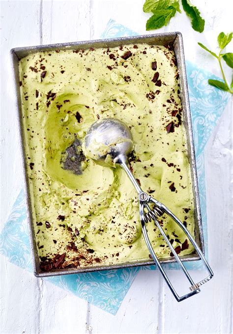 Matcha Eis Mit Minze Und Schoko St Ckchen Rezept Lecker