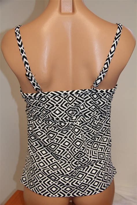 Nwt Swim Solutions Swimsuit Bikini Tankini Top Size 14 Twister Bra Ebay