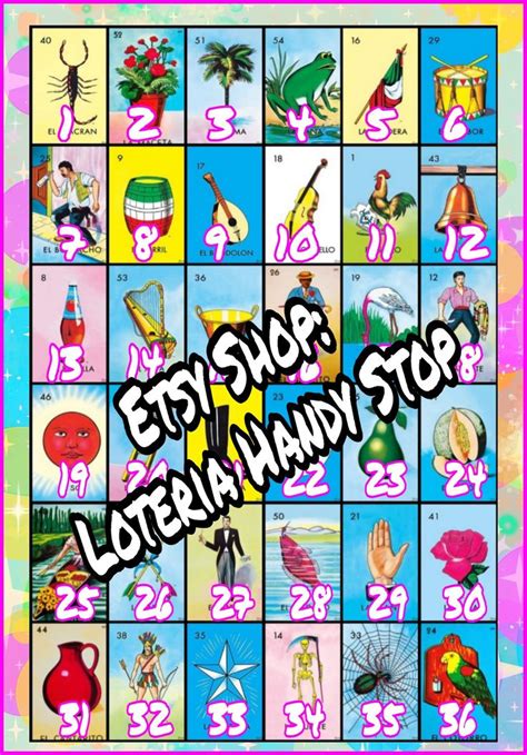 40 Original Mexican Loteria Cards Mexican Bingo Cards 1 Etsy