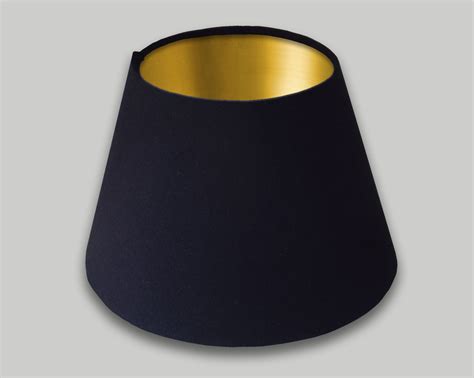 Black Empire Lampshade Gold Inner The Lampshade Barn